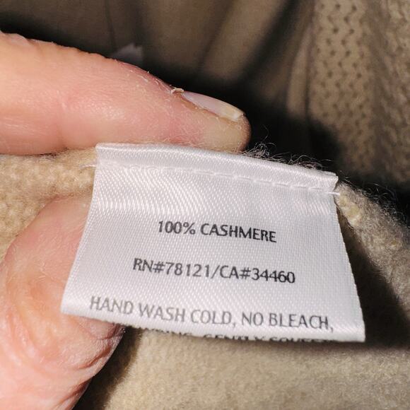 NWT Eileen Fisher Beige Natural Cashmere Open Cardigan Dolman Sleeves sz 1X - Picture 10 of 10